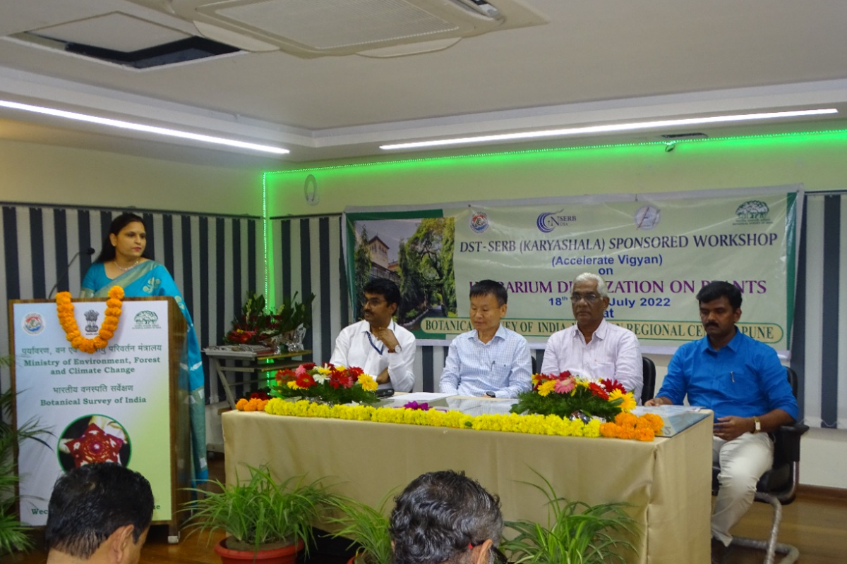  Inauguration of DST SERB Karyashala Workshop on Herbarium Digitization on Plants at BSI,WRC,PUNE on 18th July 2022