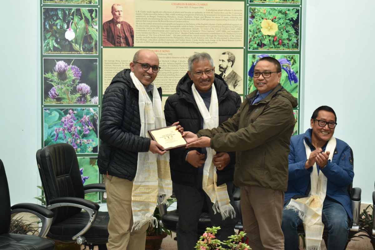 Dr Bhaskar Adhikari, Researcher, Royal Botanic Garden, Edinburgh visited Botanical Survey of India, Sikkim Himalayan Regional Centre on 05.01.2023