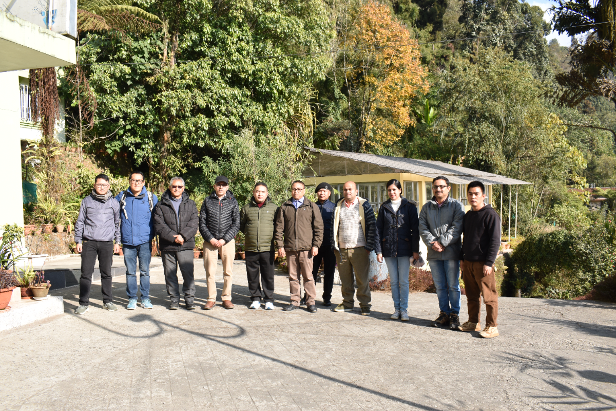 Dr Bhaskar Adhikari, Researcher, Royal Botanic Garden, Edinburgh visited Botanical Survey of India, Sikkim Himalayan Regional Centre on 05.01.2023