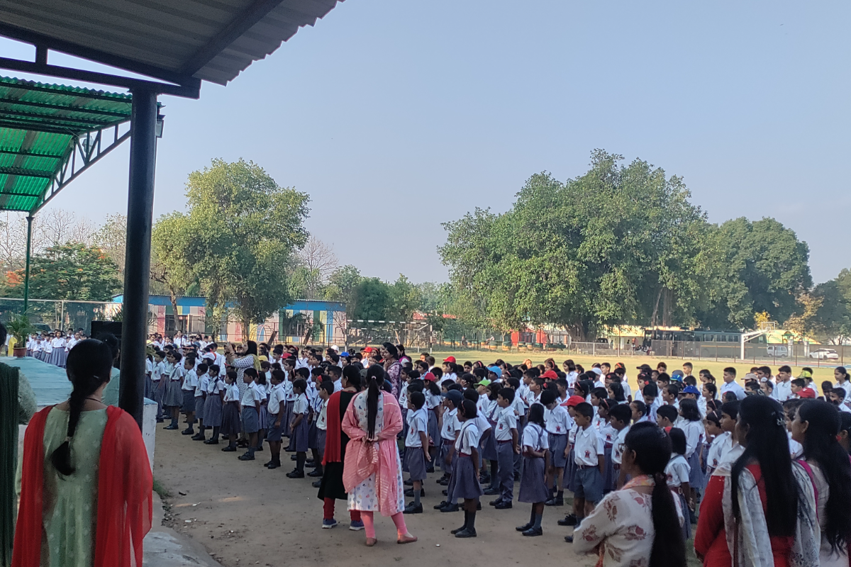 Central Regional Center, Allahabad organized public awareness drive at Army Public School, Old Cantt, Allahabad in the presence of Principal Mrs. Garima Srivastava along with 50 staff and 750 students on 02.05.2023