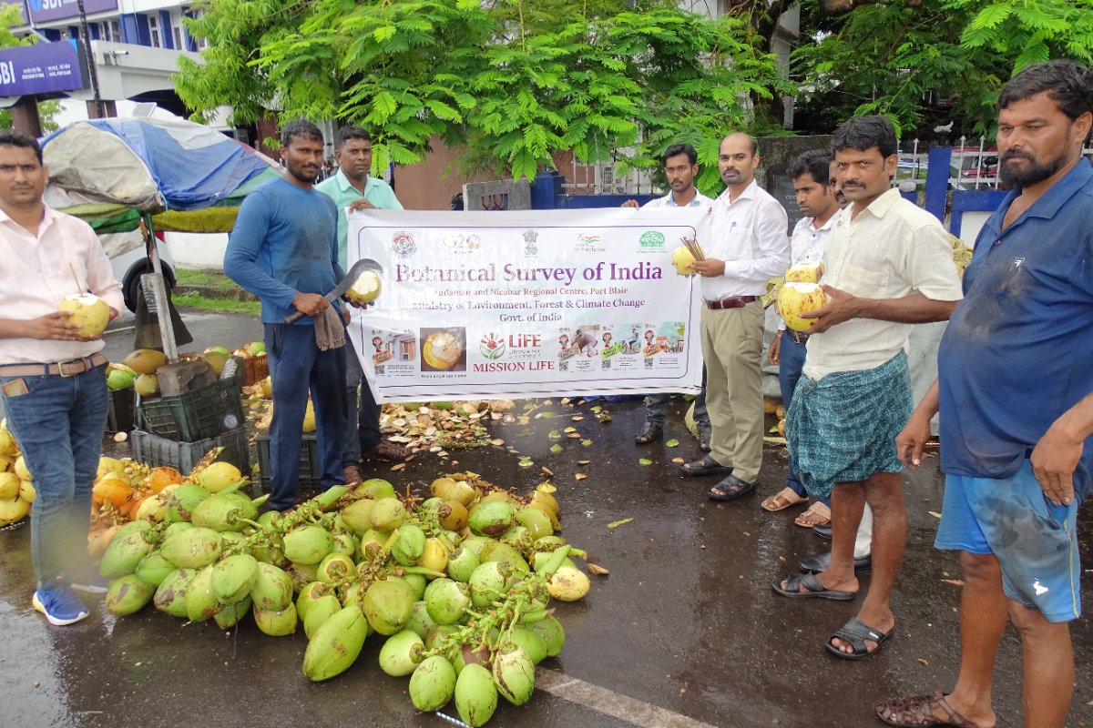 BSI-ANRC organized a campaign to create awareness on Natural Resources to avoid single use plastic on 10.05.2023