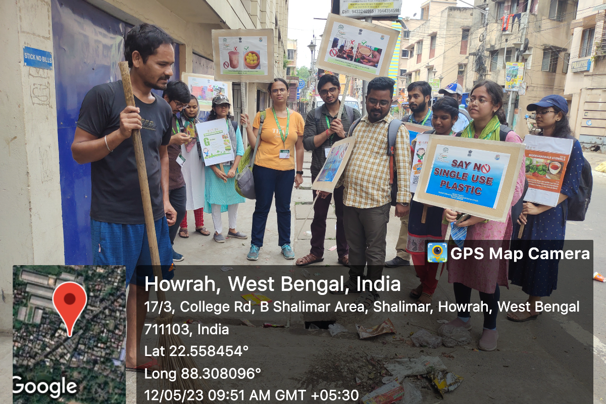 CNH, Howrah organized the Mission LiFE awareness campaign at the Shalimar Station area on 12.05.2023