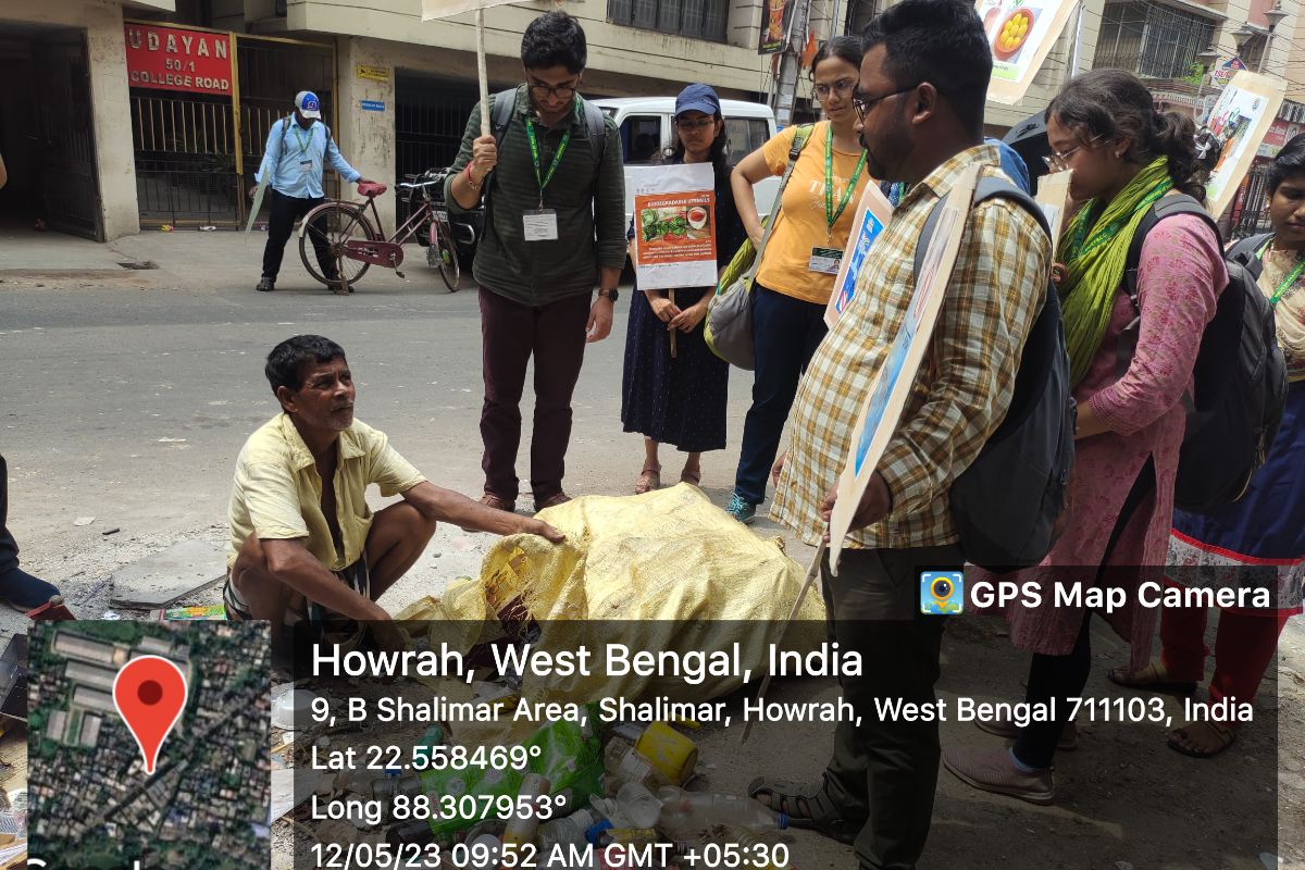 CNH, Howrah organized the Mission LiFE awareness campaign at  Shalimar Station area on 12.05.2023 and people were sensitized on  No To Single Use Plastic, and adopting a Healthy Style of living in harmony with nature