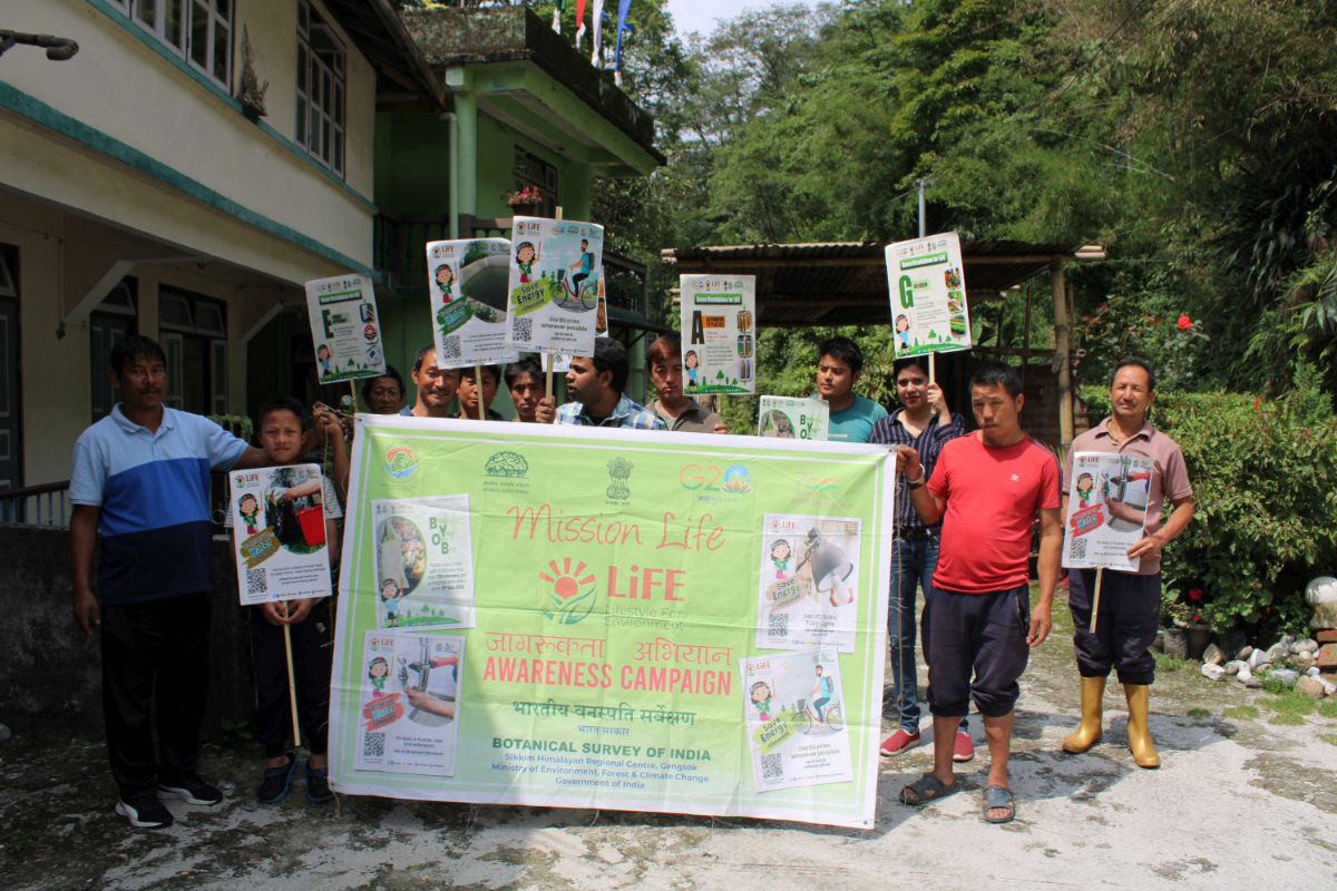 Mission Life Awareness programme conducted by BSI, SHRC, Gangtok on 21.05.2023
