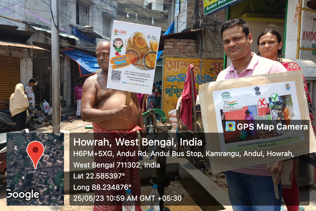 Mission Life awareness programme conducted by Central National Herbarium, Howrah on 25.05.2023