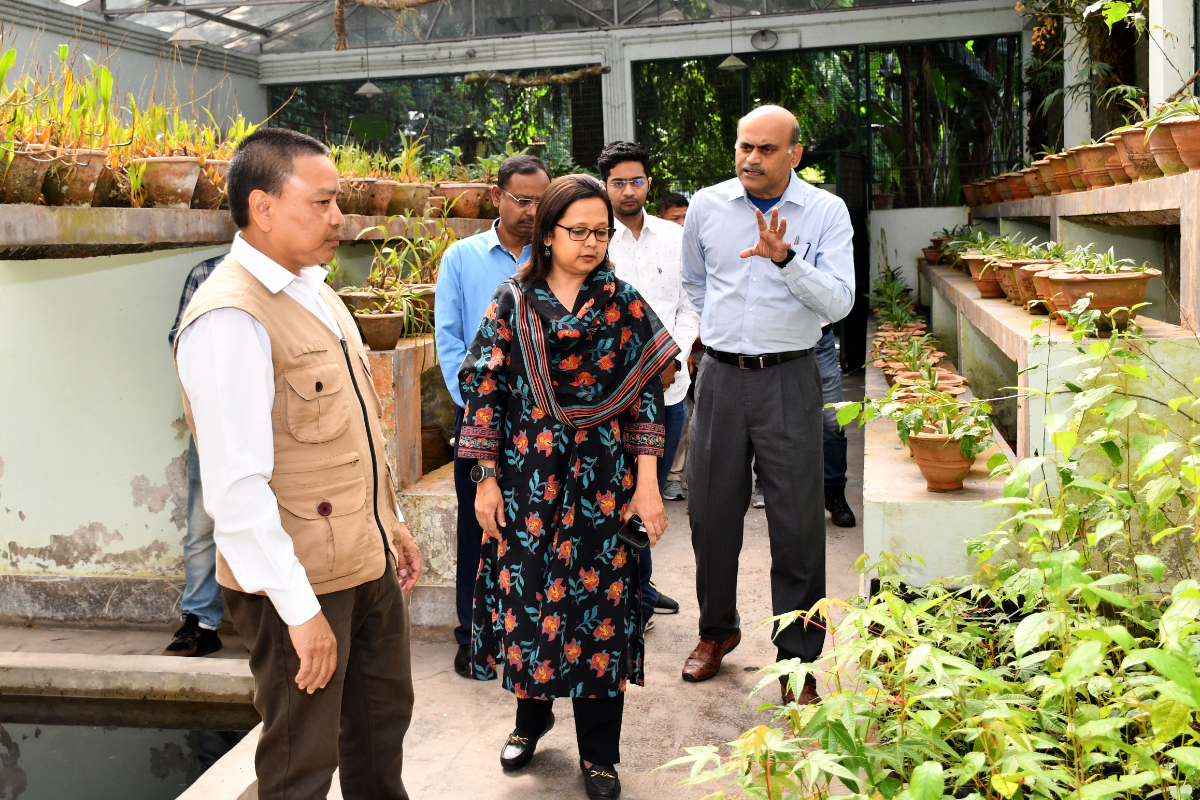 Ms. Nameeta Prasad, Joint Secretary, MoEF&CC, Govt. of India visited to Orchidarium BSI, SHRC, Gangtok on 25.05.2024