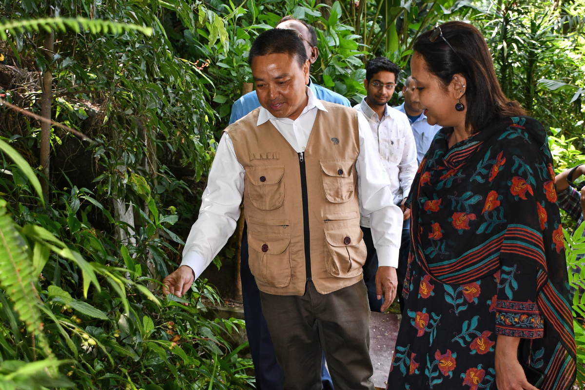 Ms. Nameeta Prasad, Joint Secretary, MoEF&CC, Govt. of India visited to Garden BSI, SHRC, Gangtok on 25.05.2024