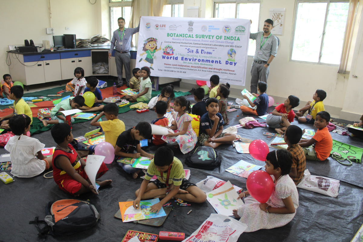 Sit and Draw competition organized by CNH, CBL and BSI-EIACP , Howrah on World Environment Day, 2024 on 05.06.2024