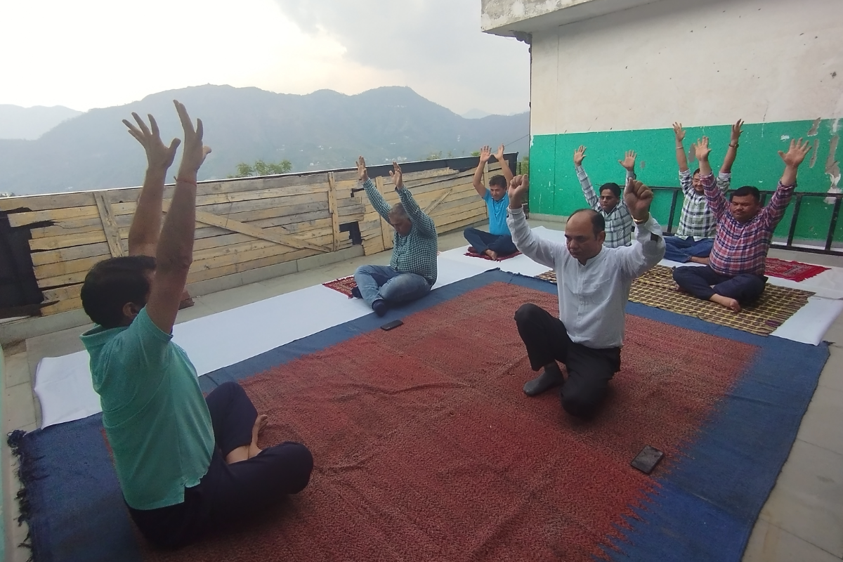 Celebration of International Yoga Day -2024 at BSI, HAWHRC, Solan on 21.06.2024