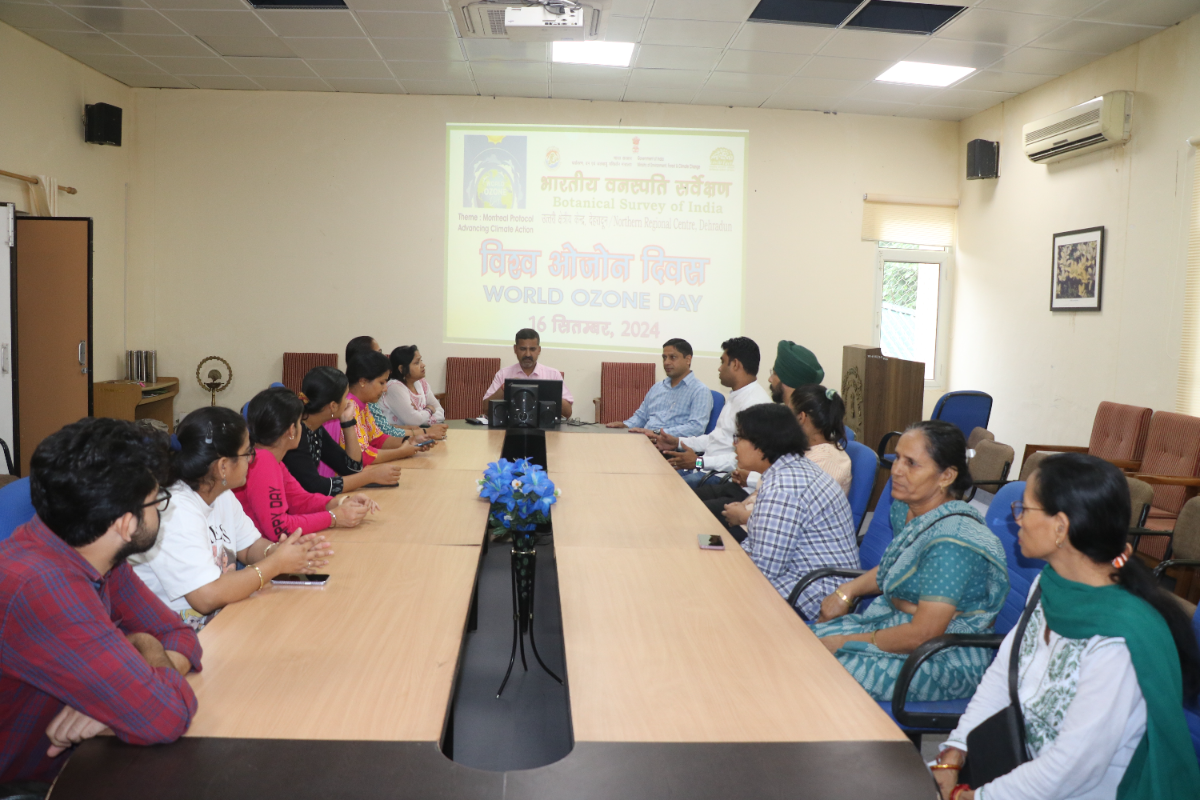 Celebration of World Ozone Day at BSI, NRC, Dehradun on 13.09.2024