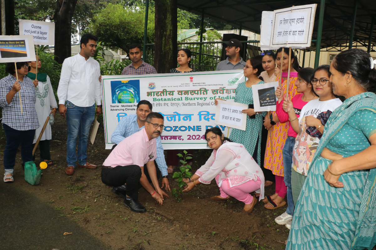 Celebration of World Ozone Day at BSI, NRC, Dehradun on 13.09.2024