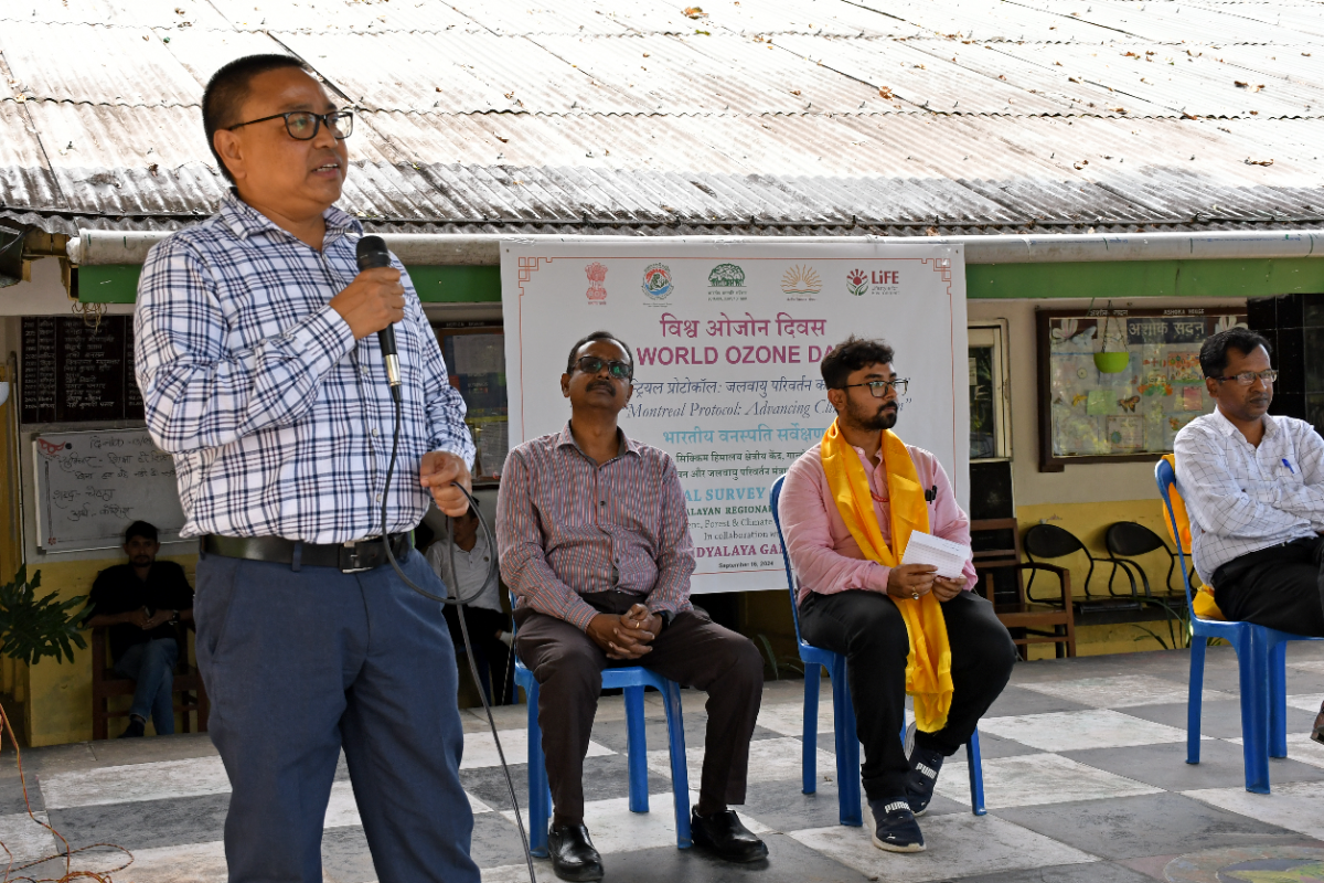 Celebration of 'International Day for the Preservation of the Ozone Layer' at BSI, SHRC, Gangtok on 13.09.2024