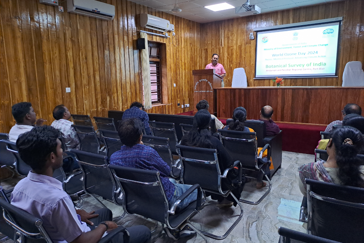 Celebration of World Ozone Day at BSI, ANRC, Port Blair on 13.09.2024