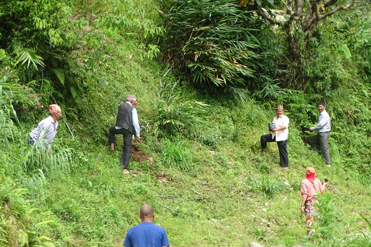 BSI, SHRC, Gangtok carried out the Swacchata hi Seva  programme on 22-09-2024 in Doksing-Luing Village, Gangtok