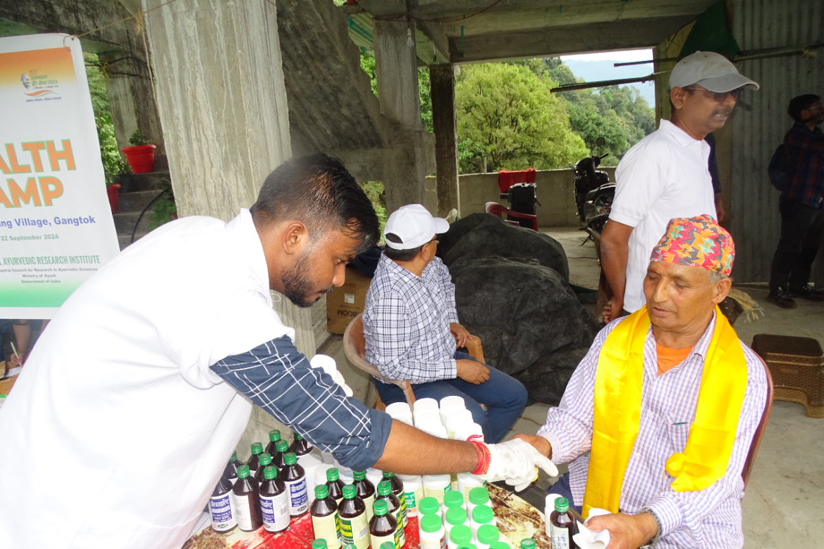 SHRC, Gangtok was conducted a health camp for the people of Luing-Doksing and the staff of BSI under the theme SafaiMitra Suraksha Shivirs  on 22.09.2024