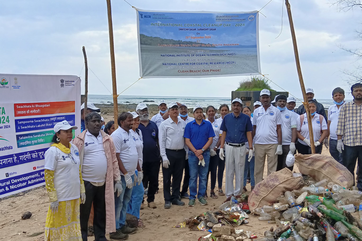 International Coastal Clean-up Day observed by ANRC, Port Blair on 21.09.2024