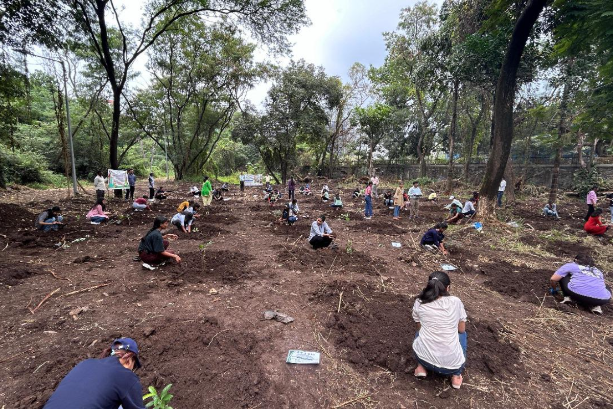 A mass plantation event was organised by WRC, Pune on 23.09.2024 on the event of ‘’Ek Ped Ma Ke Nam’’ under the theme of Swachhata Hi Seva