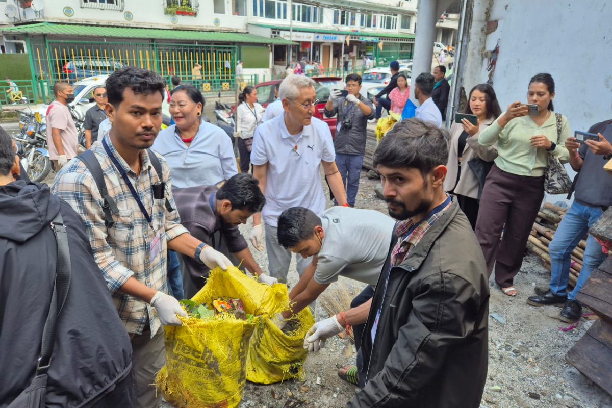 A cleanliness drive and awareness camp was organised by BSI, SHRC, Gangtok 