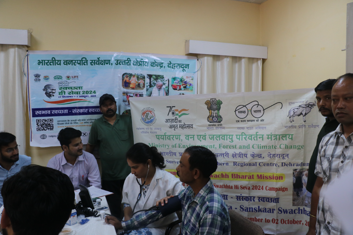 BSI, NRC, Dehradun organized a Health Checkup Camp on 02.10.2024