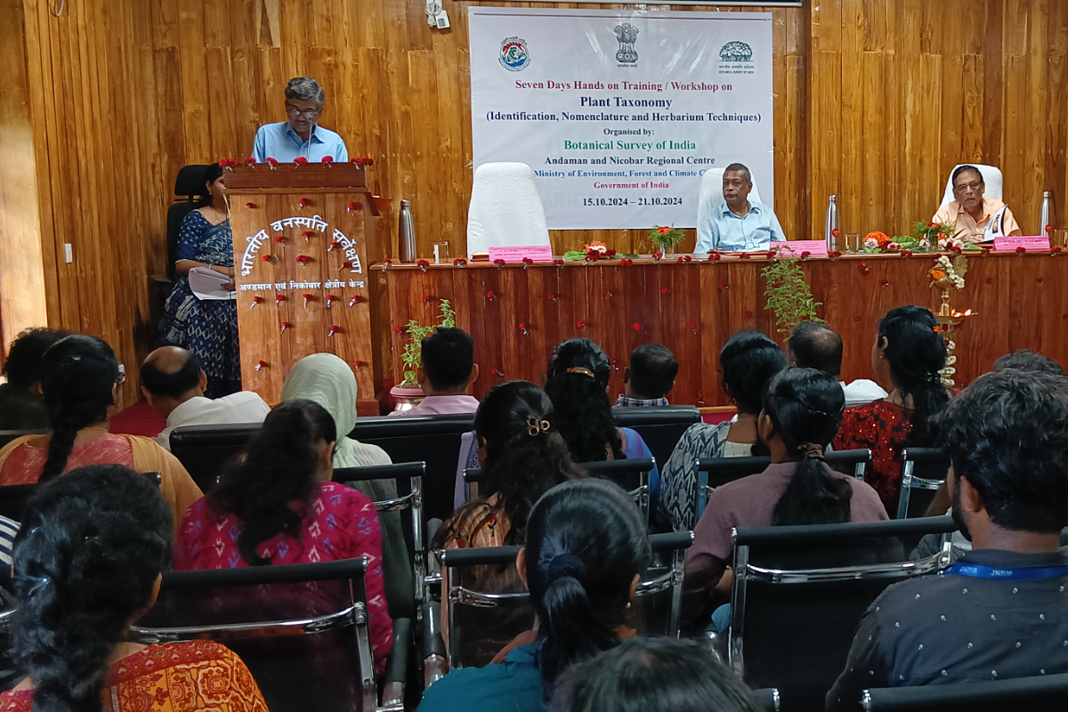 BSI, ANRC initiated Seven days training/workshop programme on Plant Taxonomy (Identification, Nomenclature and Herbarium Technique) for M.Sc. (Botany) students on 15.10.2024.