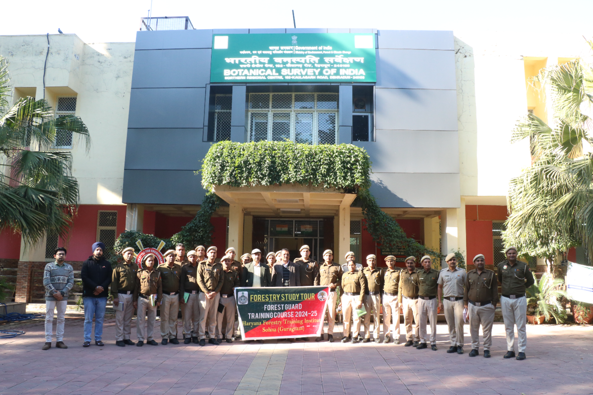 Forest Guard Trainees from Sohna, Haryana, (Gurugram) visited BSI, NRC, Dehradun on 18.12.2024