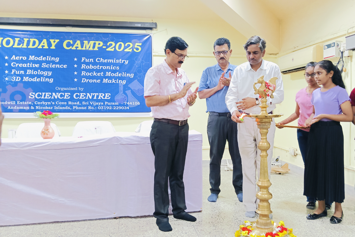 Regional Head of BSI, ANRC, Dr Lal Ji Singh inaugurated one month State level Science Holiday Camp-2025 for school children at Science Centre, Sri Vijaya Puram, Andaman and Nicobar Islands.