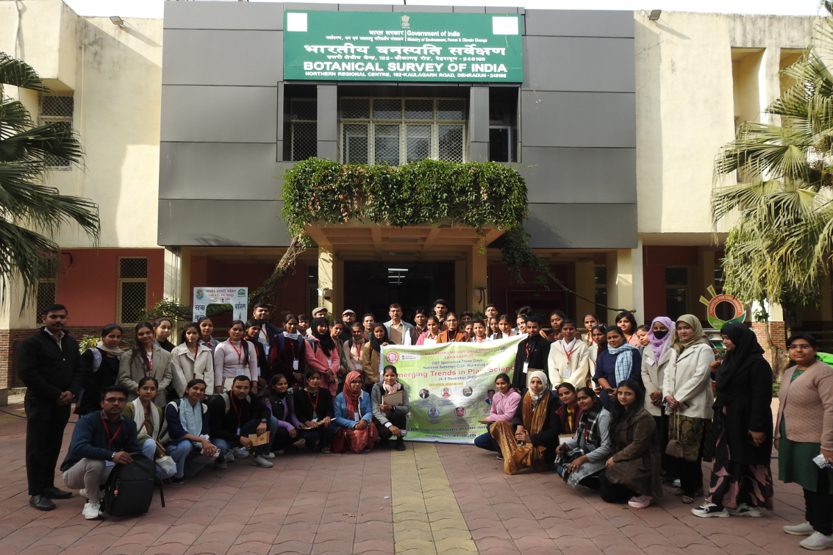 मां शाकुंभरा विश्वविद्यालय, सहारनपुर, उत्तर प्रदेश से 06.12.2025 को बीएसआई, एनआरसी, देहरादून में 85 छात्रों का दौरा किया गया