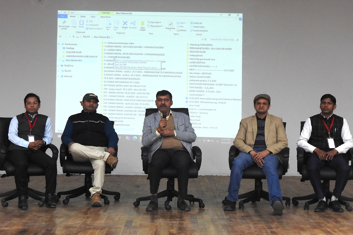 मां शाकुंभरा विश्वविद्यालय, सहारनपुर, उत्तर प्रदेश से 06.12.2025 को बीएसआई, एनआरसी, देहरादून में 85 छात्रों का दौरा किया गया