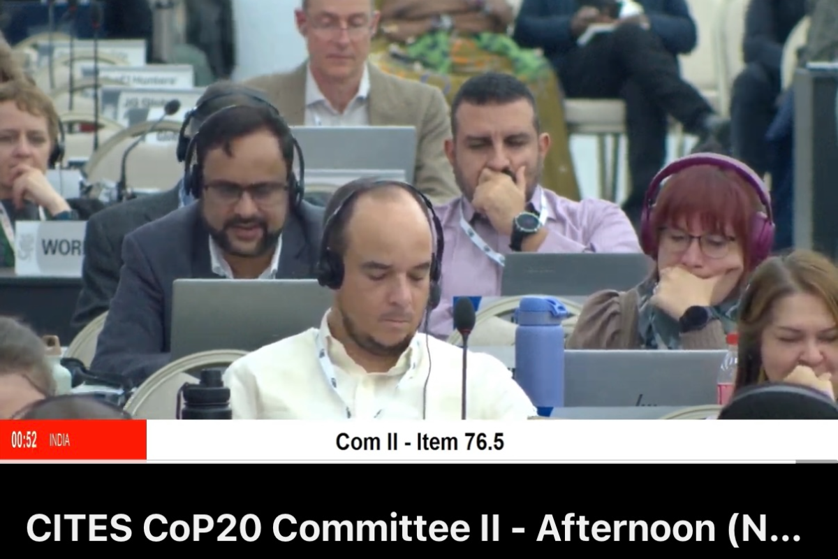 23 नवंबर से 5 दिसंबर, 2025 तक उज्बेकिस्तान के समरकंद में आयोजित CITES CoP20, CITES का 79वां सम्मेलन और स्थायी समिति की बैठकें आयोजित की गईं।