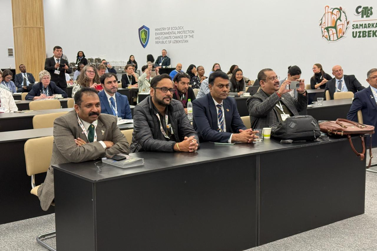 23 नवंबर से 5 दिसंबर, 2025 तक उज्बेकिस्तान के समरकंद में आयोजित CITES CoP20, CITES का 79वां सम्मेलन और स्थायी समिति की बैठकें आयोजित की गईं