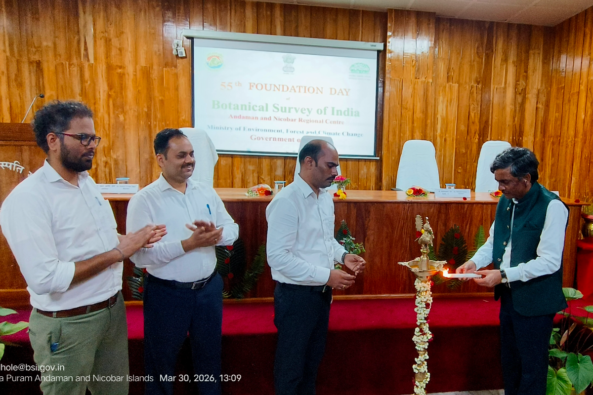 एएनआरसी, बीएसआई, पोर्ट ब्लेयर के 55वें स्थापना दिवस का समारोह 30.03.2026 को मनाया गया।