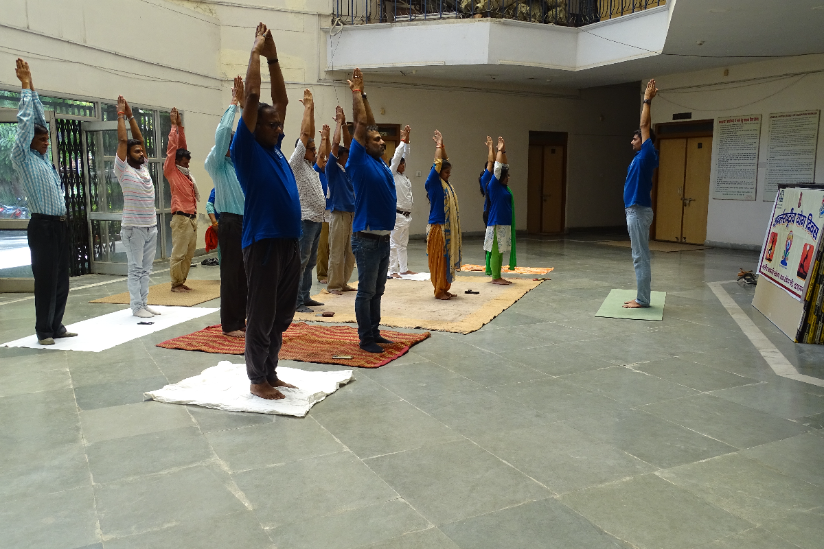 Yoga Day countdown in CRC, Allahabad on 06.5.2022