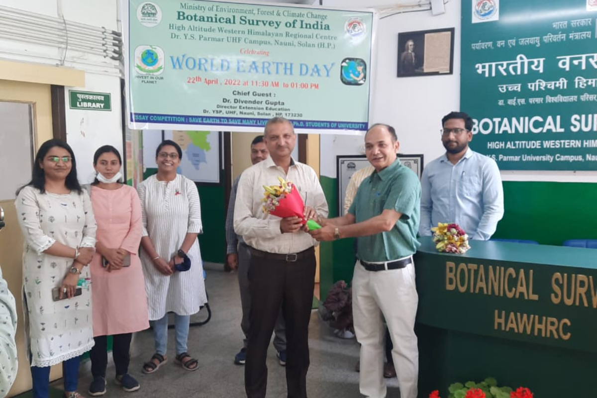 Earth Day Celebration in HAWHRC, Solan on 22.04.2022