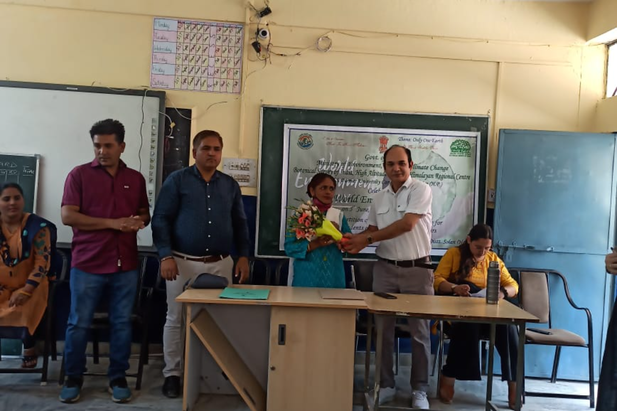 Celebration of World Environment Day on 05.06.2022 by HAWHRC, Solan