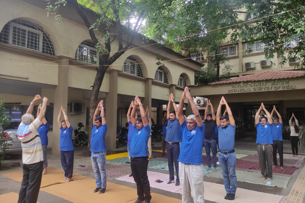 Celebration of International Yoga Day 2022 at BSI, WRC,Pune