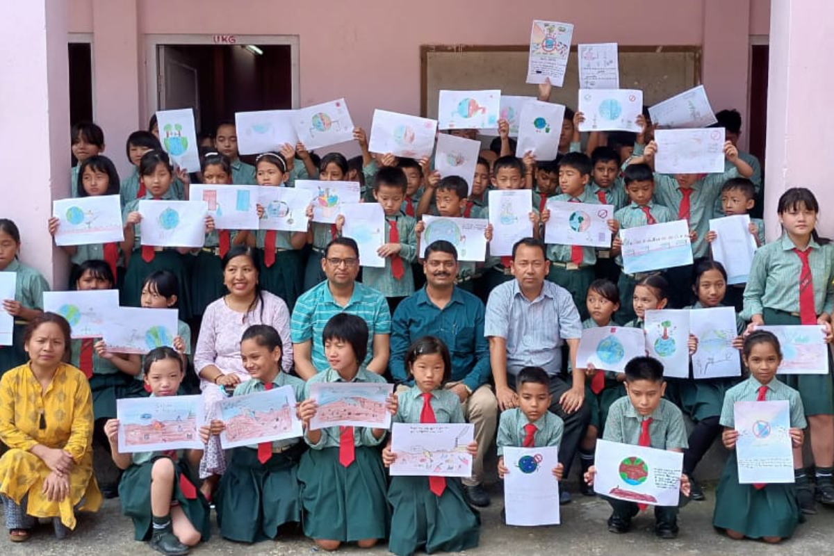 Participating students in Drawing competition on Foundation Day of APRC on 08.08.2022